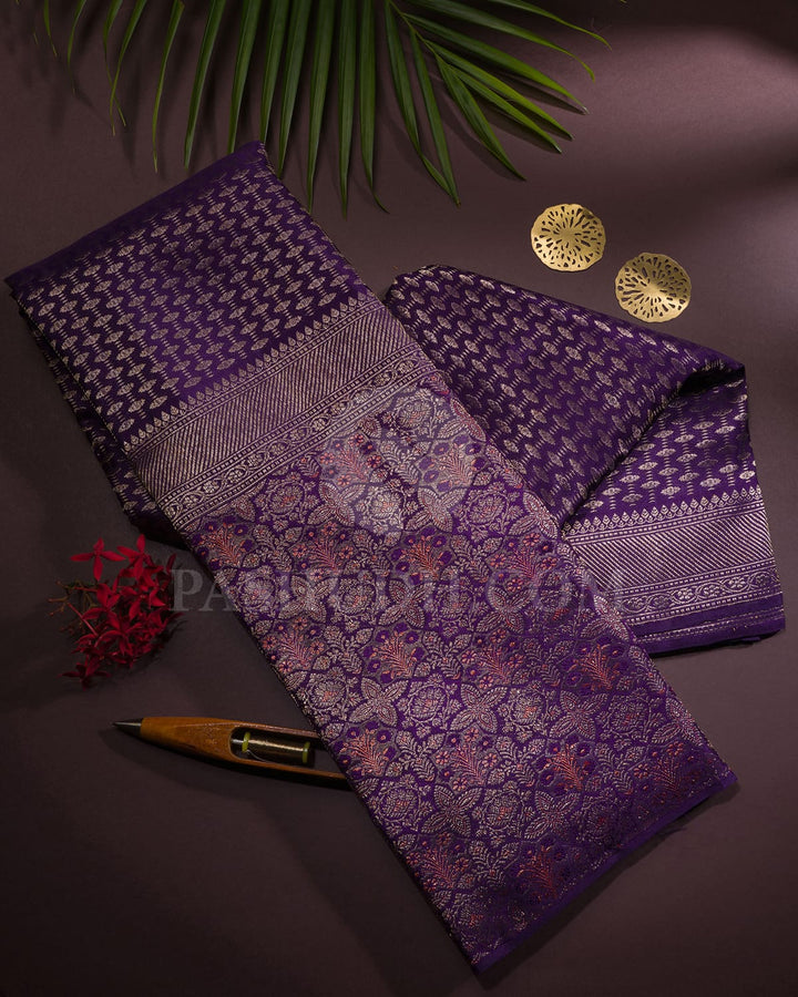 Purple Kanjivaram Silk Saree-S1191(E)