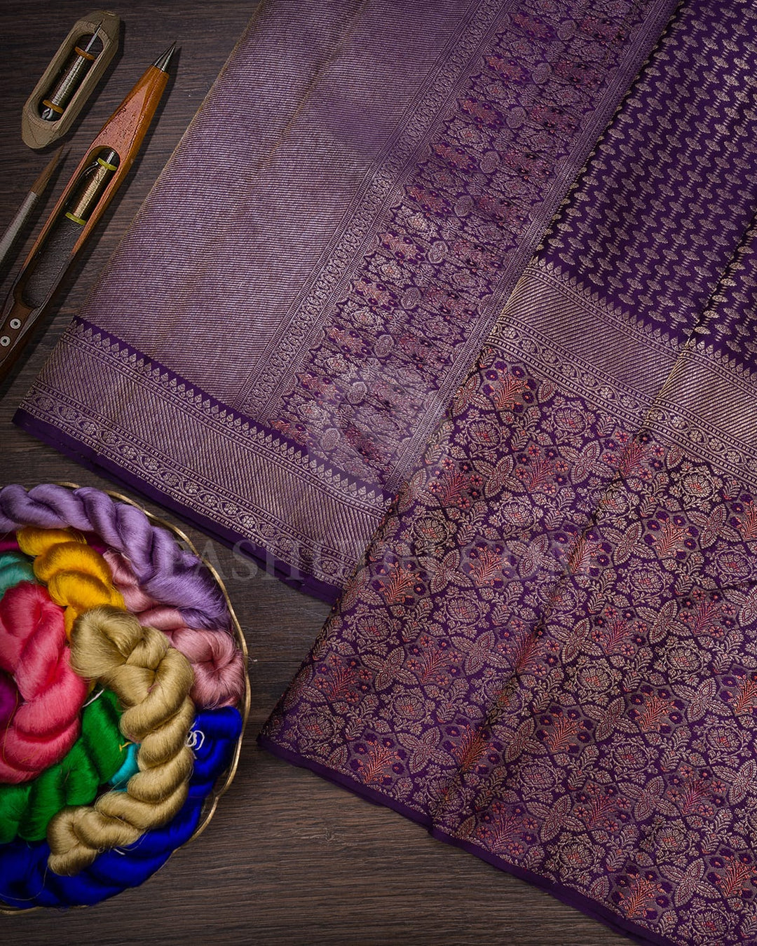 Purple Kanjivaram Silk Saree-S1191(E)