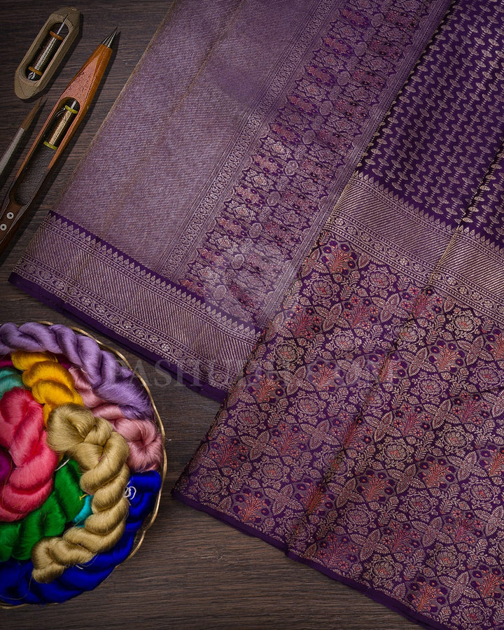 Purple Kanjivaram Silk Saree-S1191(E)