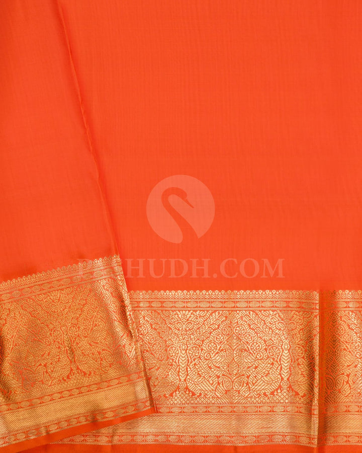 Orange Vairaoosi Kanjivaram Silk Saree-SP326