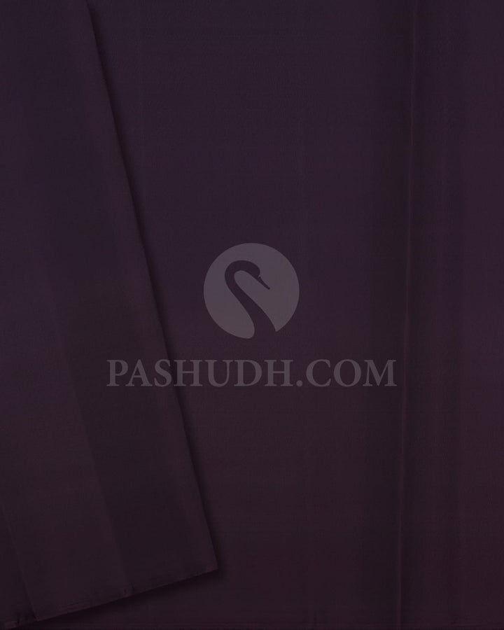 Rani Pink And Dual Shaded Green Borderless Pure Zari Kanjivaram Silk Saree-SP323