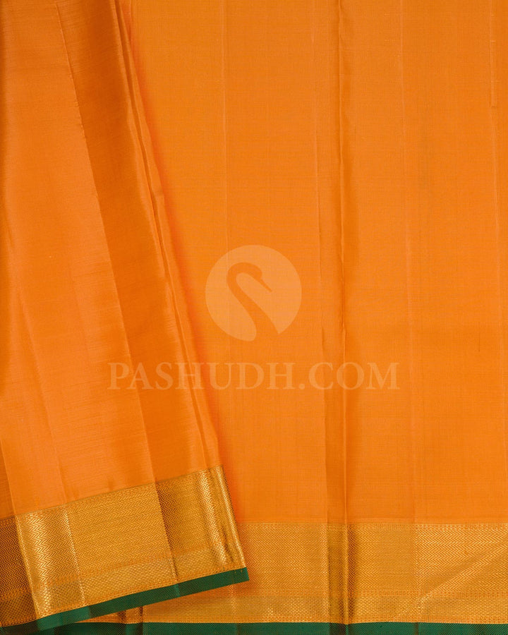 Mild Orange Bridal Kanjivaram Silk Saree-S1488(B)