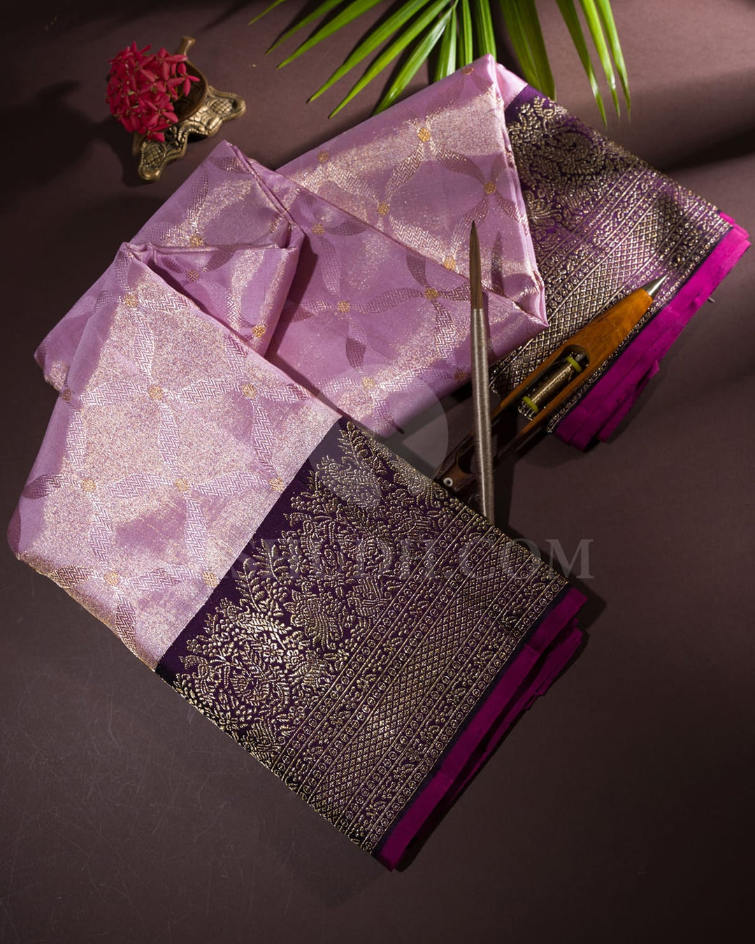 Lilac And Royal Purple Kanjivaram Silk Saree-S1466(B)