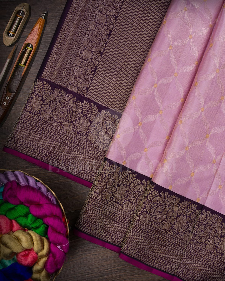Lilac And Royal Purple Kanjivaram Silk Saree-S1466(B)