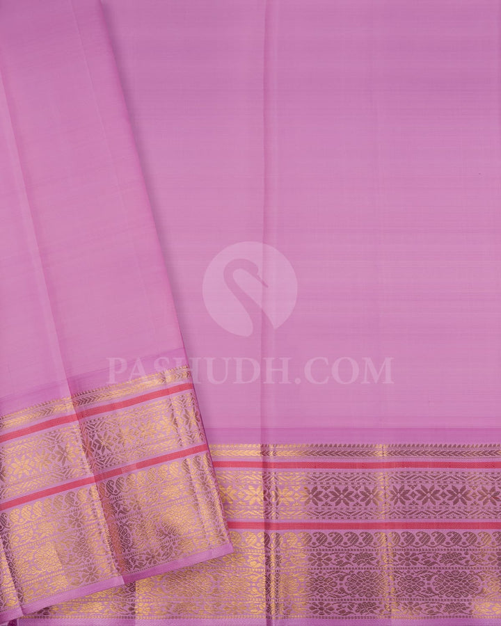 Red And Baby Pink Kanjivaram Silk Saree-S1498(A)