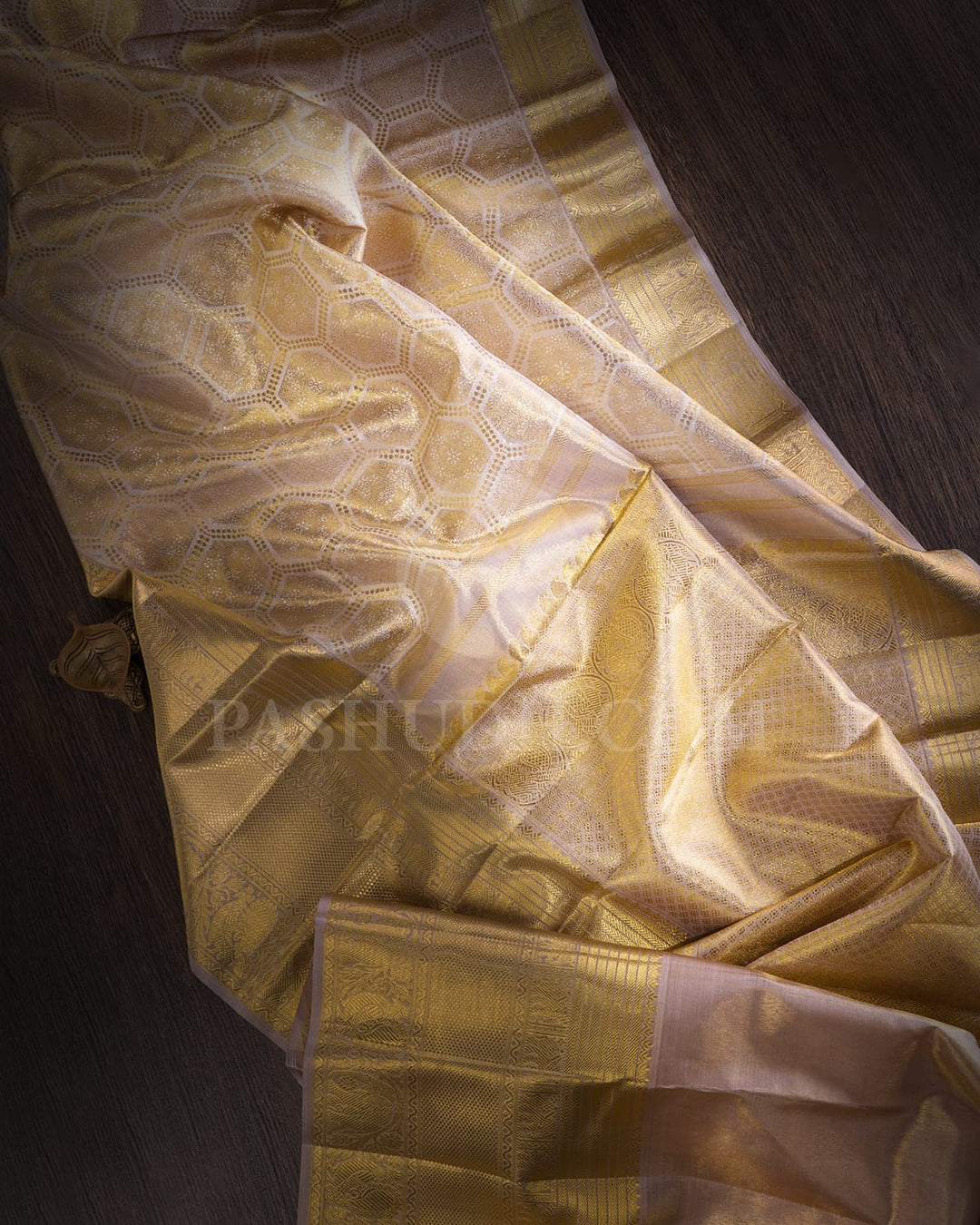 Grey Tissue Kanjivaram Silk Saree-SP331