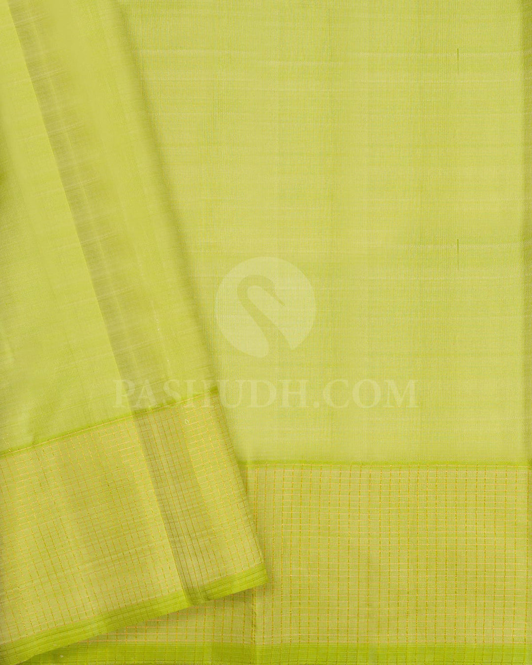Brown And Parrot Green Pure Zari Kanjivaram Silk Saree-SP308