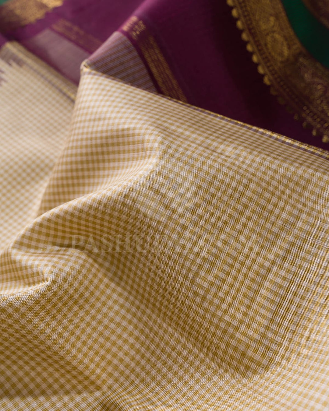 Beige And Half White Pure Zari Kanjivaram Silk Saree-SP322