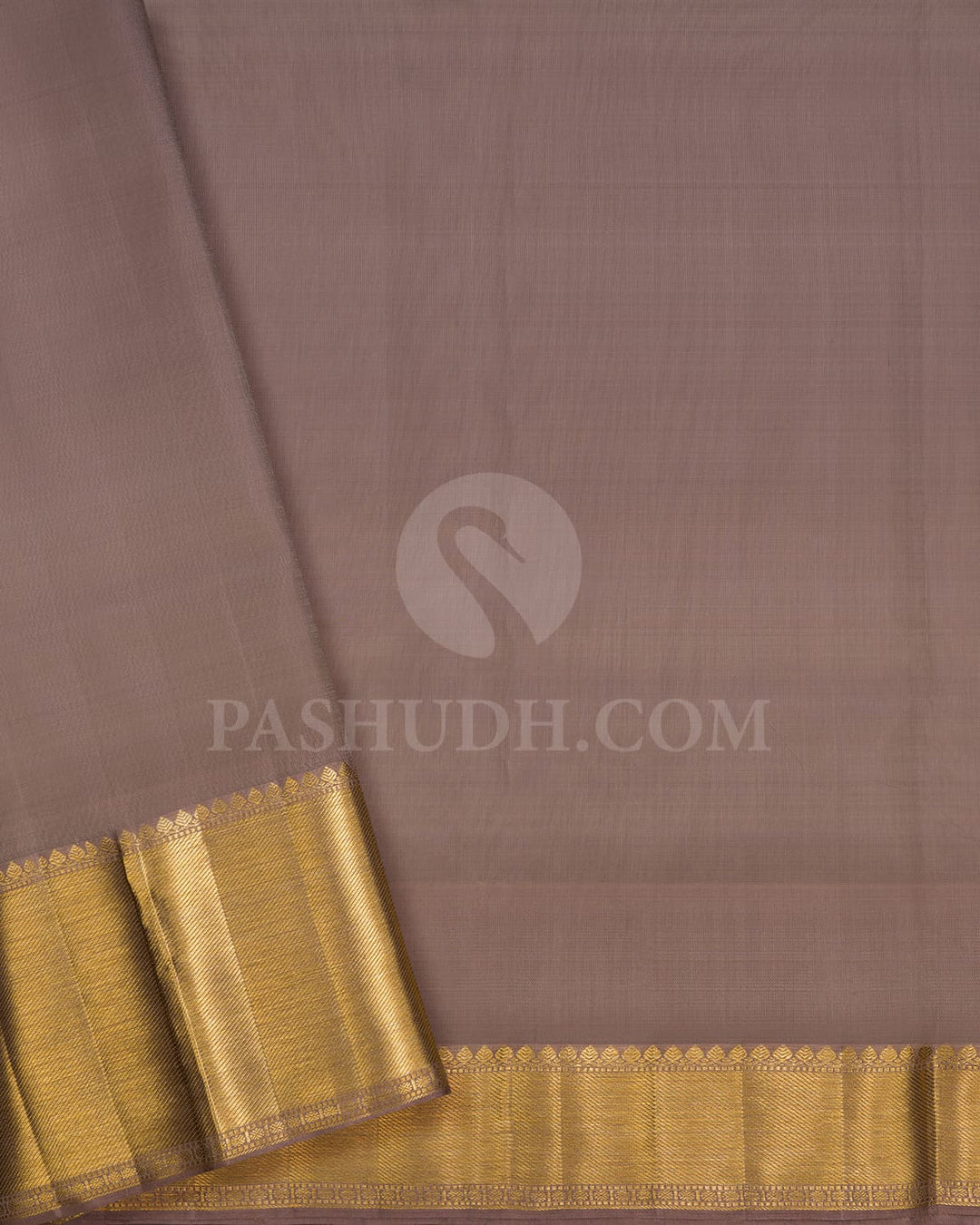 Greige Organza Kanjivaram Silk Saree-S1096(D)