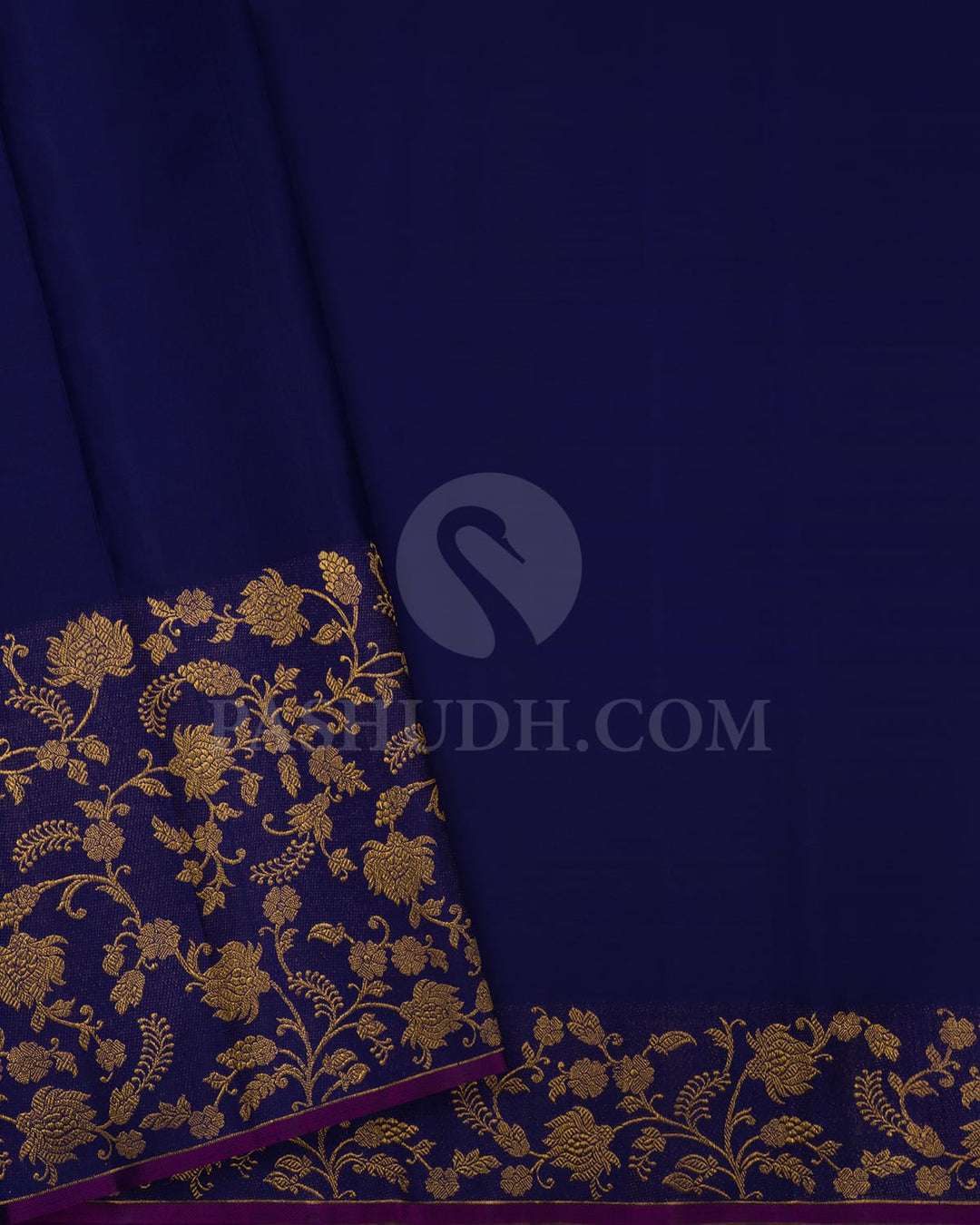 Baby Pink And Royal Blue Kanjivaram Silk Saree-S1070(L)