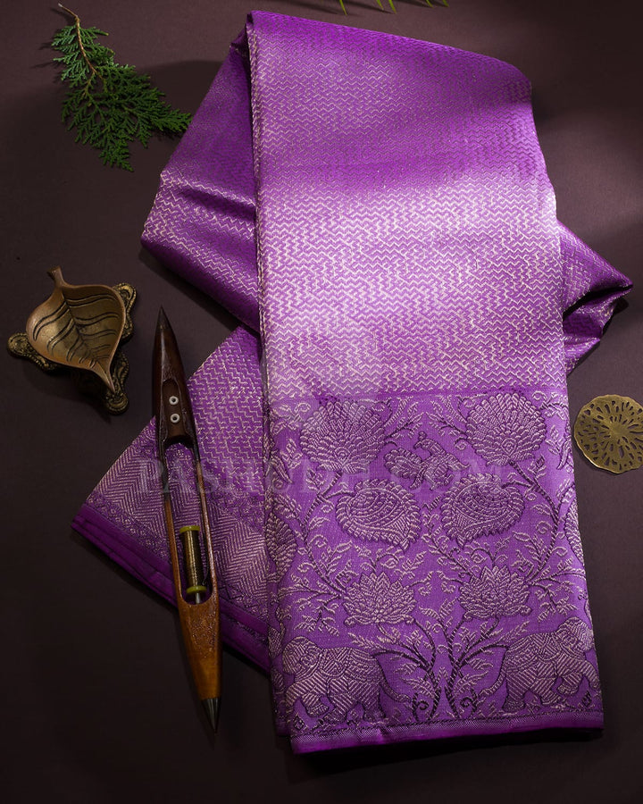 Lavender Kanjivaram Silk Saree-S1559(B)