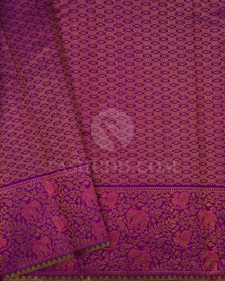 Orange Vairaoosi Bridal Kanjivaram Silk Saree-S1568(A)