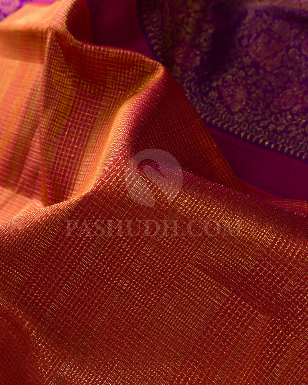 Orange Vairaoosi Bridal Kanjivaram Silk Saree-S1568(A)