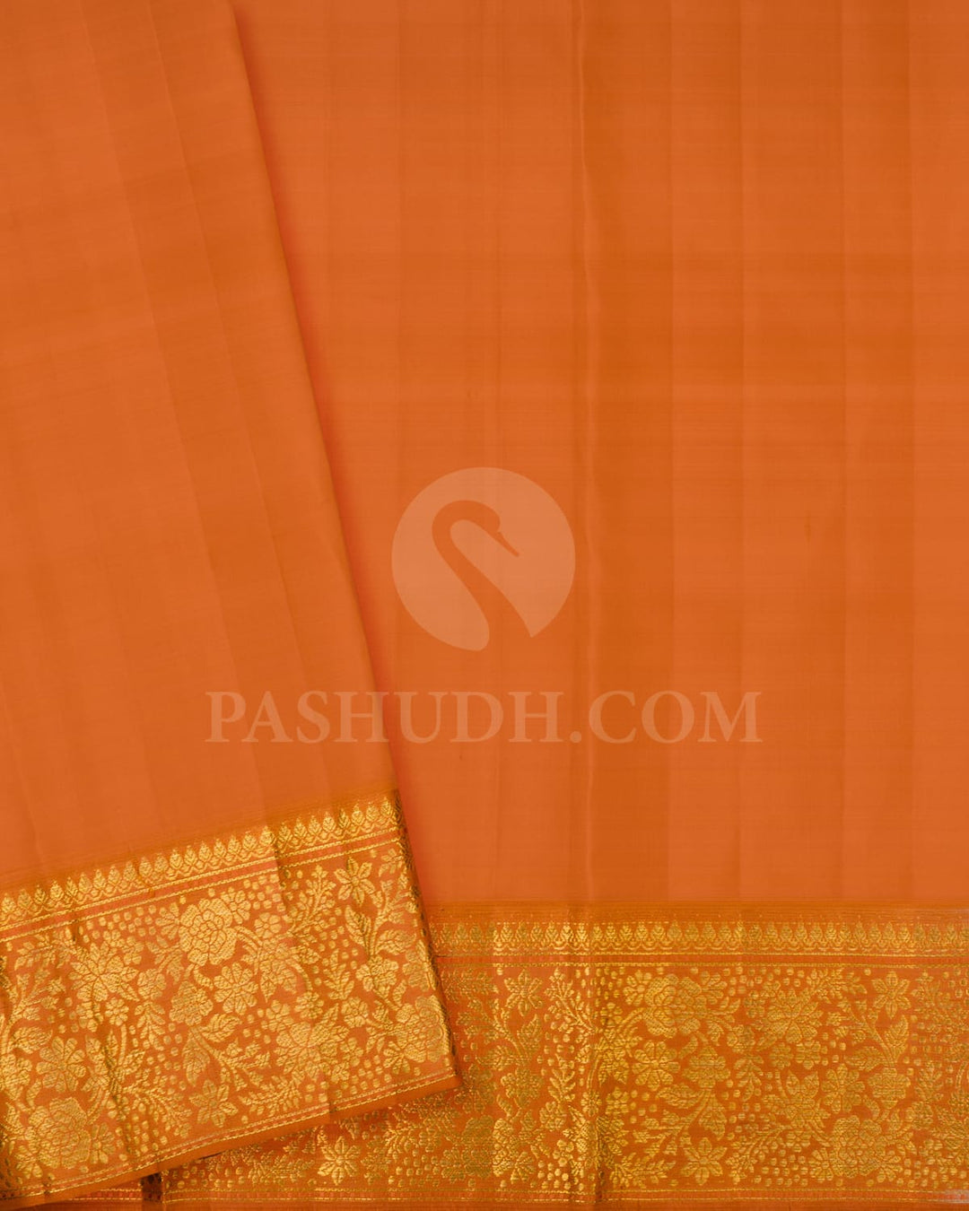 Peach Shot Beige Kanjivaram Silk Saree-D654(A)