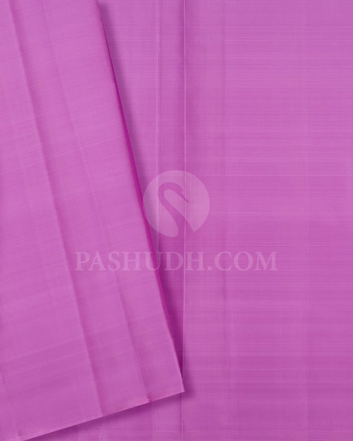 Sky Blue With Lavender Kanjivaram Silk Saree-DJ367(D)