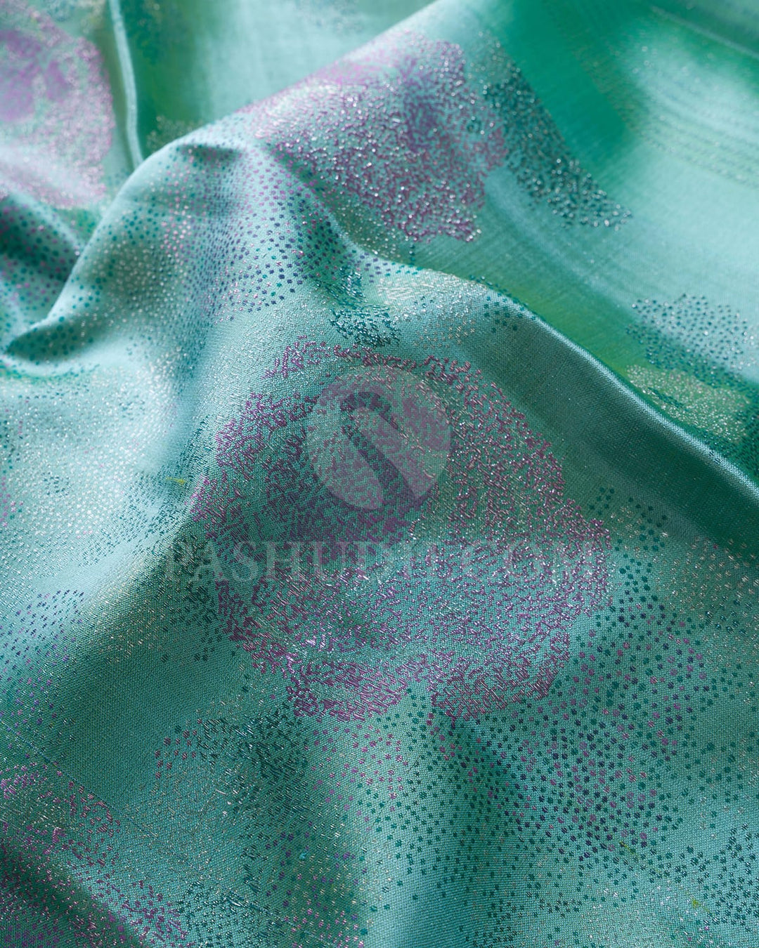 Sky Blue With Lavender Kanjivaram Silk Saree-DJ367(D)