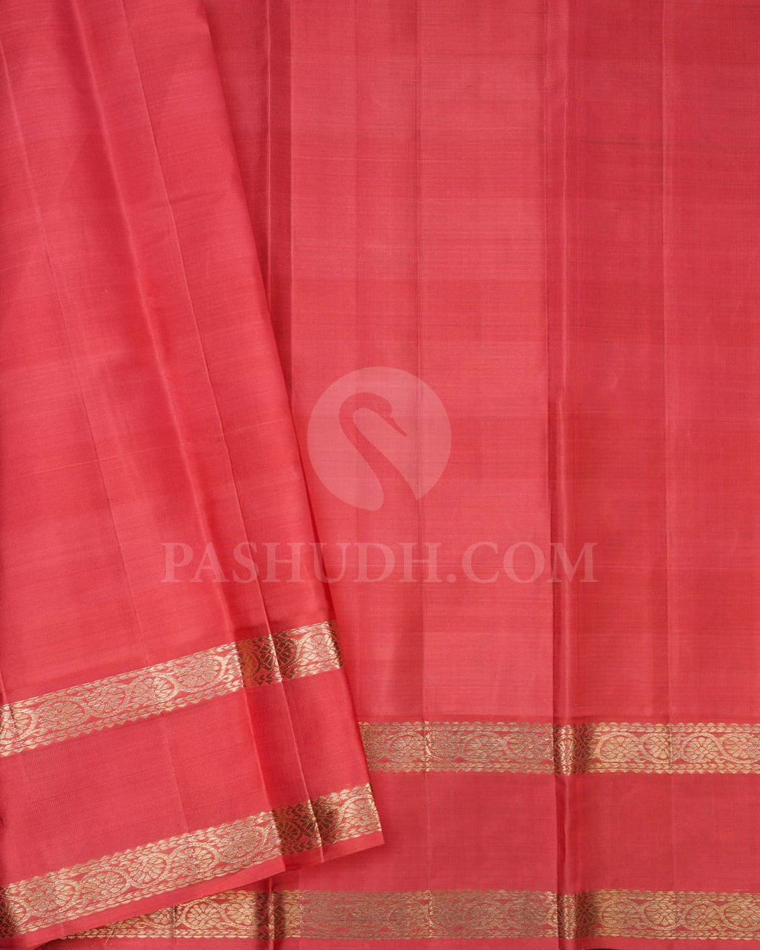 Pastel Multihue With Peachy Pink Kanjivaram Silk Saree-DJ382(D)