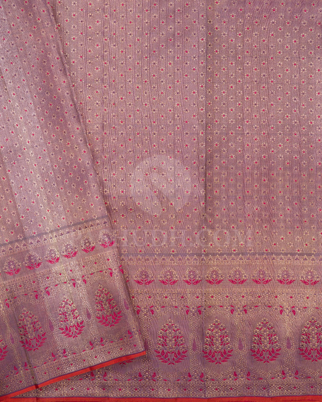 Sky Blue With Pastel Lavender Kanjivaram Silk Saree-S1037(D)