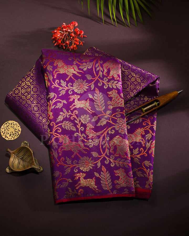 Violet Vanasingaram Bridal Kanjivaram Silk Saree-S1503(F)