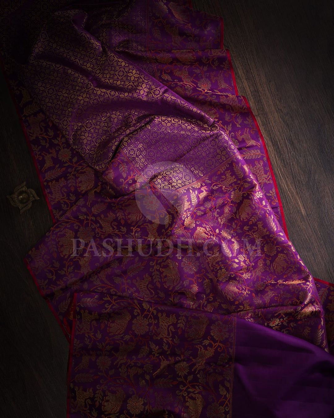 Violet Vanasingaram Bridal Kanjivaram Silk Saree-S1503(F)