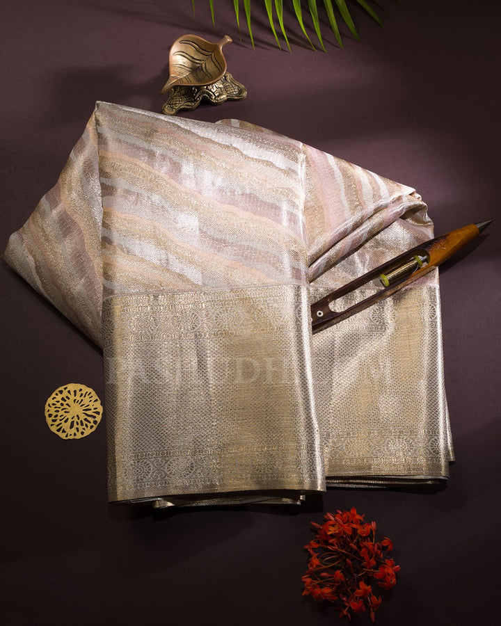 Grey Tissue Kanjivaram Silk Saree-SP339