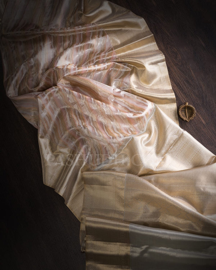 Grey Tissue Kanjivaram Silk Saree-SP339