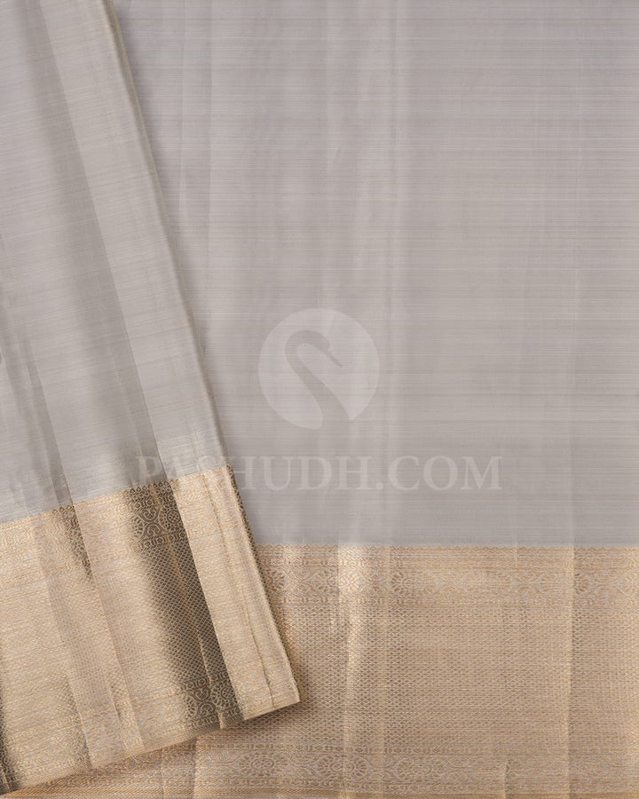 Grey Tissue Kanjivaram Silk Saree-SP339