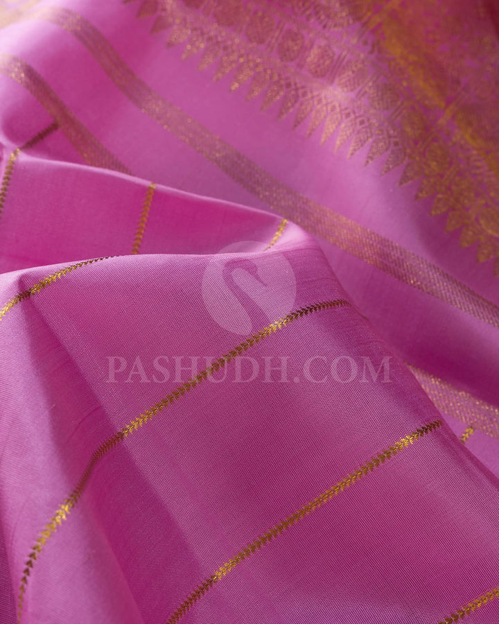 Rose Pink Kanjivaram Silk Saree-SP334