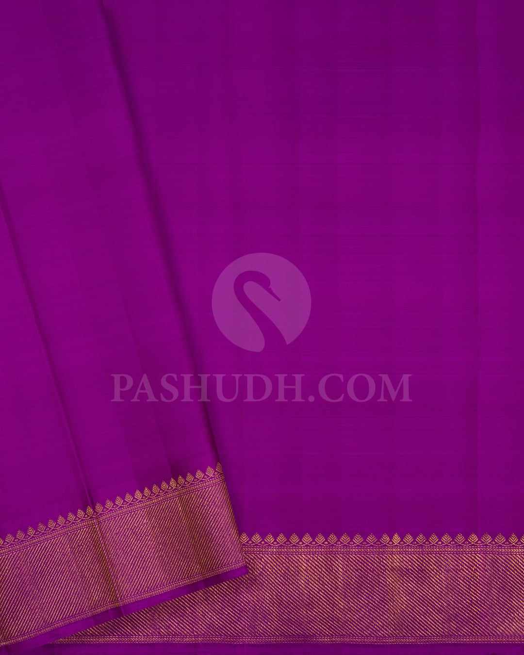Violet Shimmer Kanjivaram Silk Saree-S1485(B)