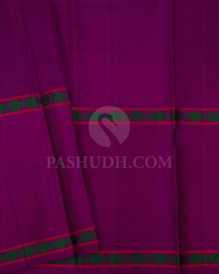 Pink,Lavender And Purple Kanjivaram Silk Saree-S1163(F)