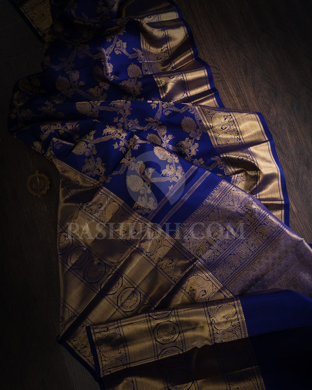 Royal Blue Kanjivaram Silk Saree-SP343