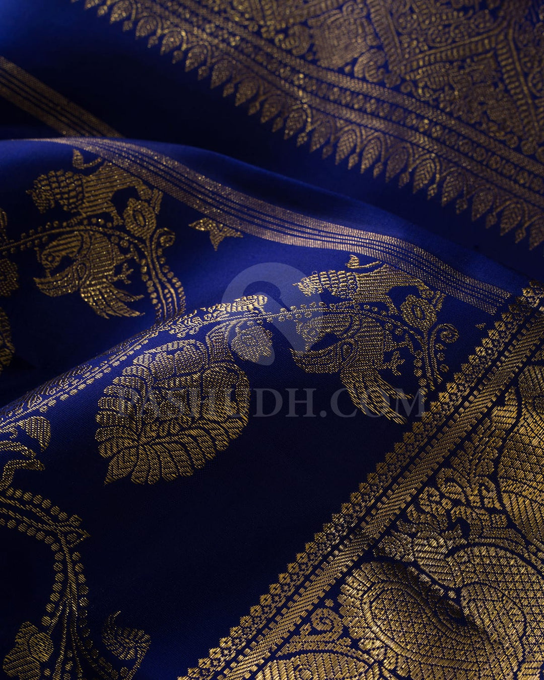 Royal Blue Kanjivaram Silk Saree-SP343