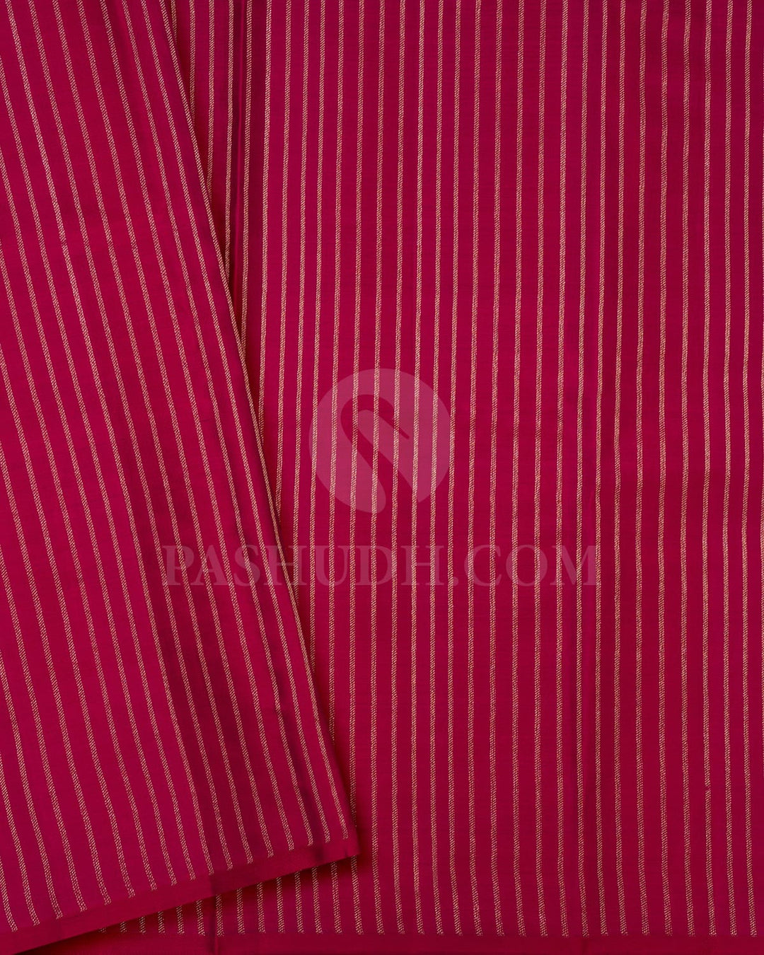 Light Pink And Crimson Borderless Kanjivaram Silk Saree-DJ397(A)