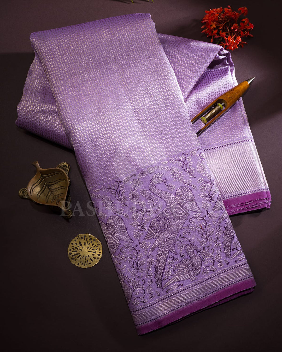 Lavender Kanjivaram Silk Saree-S1557(C)