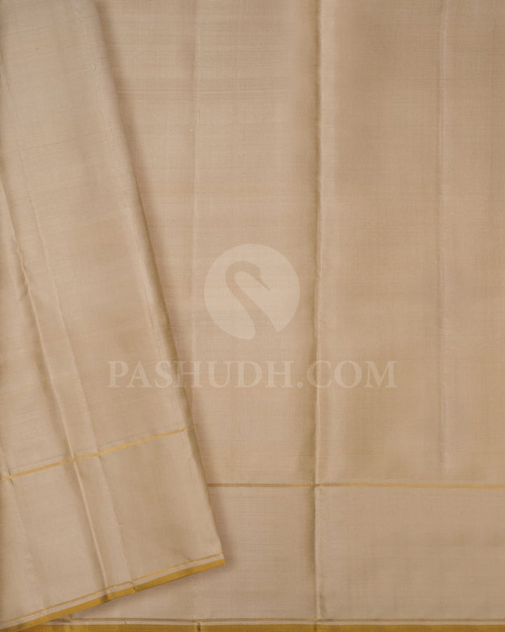 Black,Magenta,Red,Green And Cream Kanjivaram Silk Saree-S1502(B)