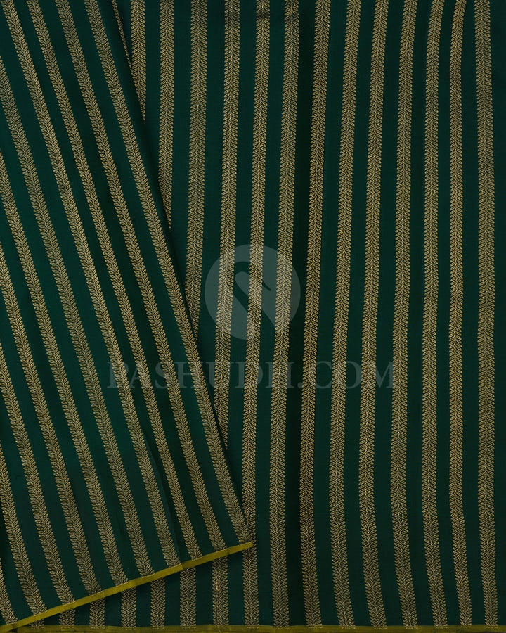Bottle Green Kanjivaram Silk Saree-DJ404(A)