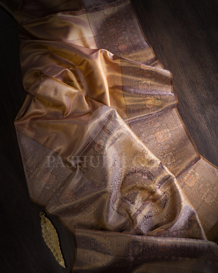 Gold Tissue Kanjivaram Silk Saree-SP340