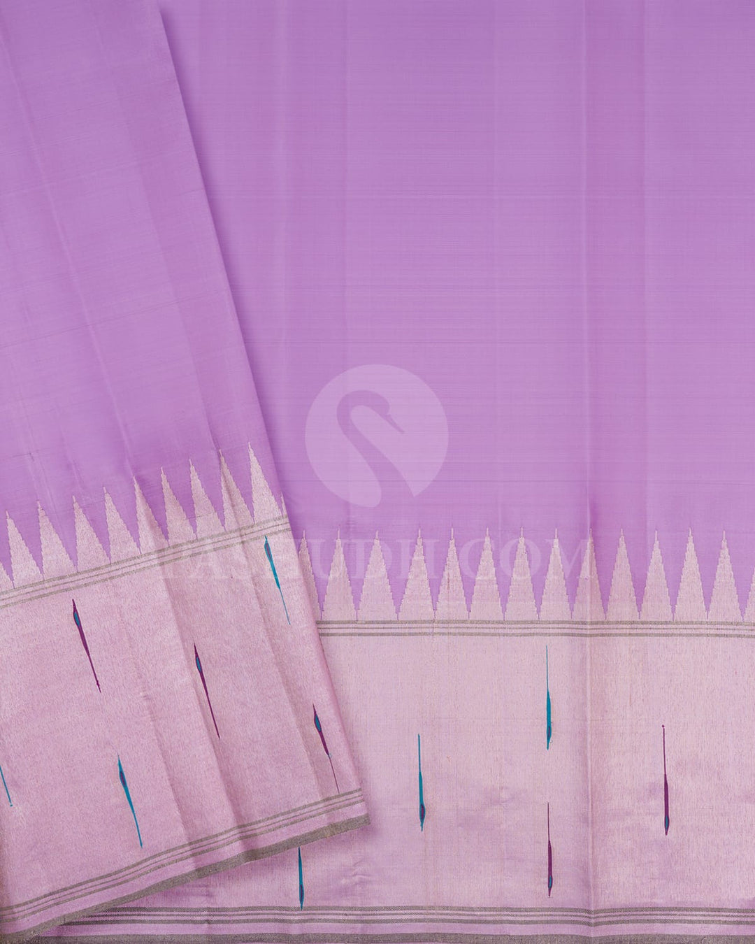 Deep Purple And Baby Pink Kanjivaram Silk Saree-S1407(C)