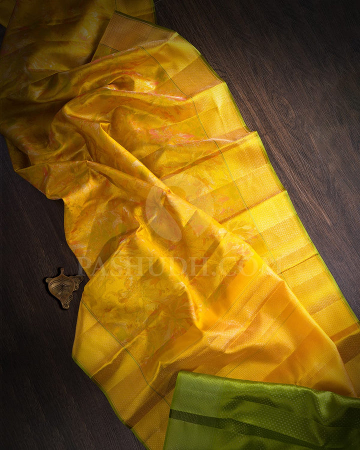 Tuscany Yellow Kanjivaram Silk Saree-DJ355(M)