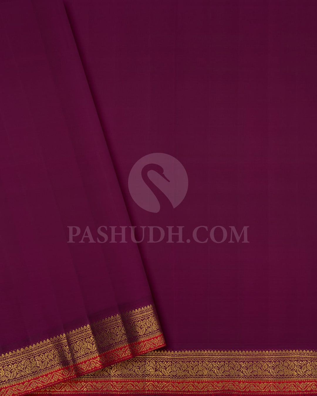 Baby Pink With Maroon Kanjivaram Silk Saree-S1586(A)
