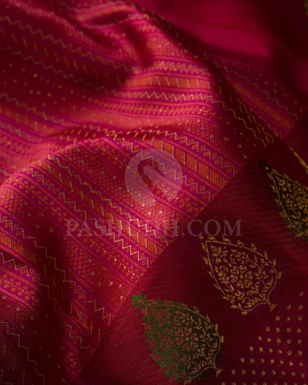 Rani Pink Kanjivaram Silk Saree-DJ408(A)