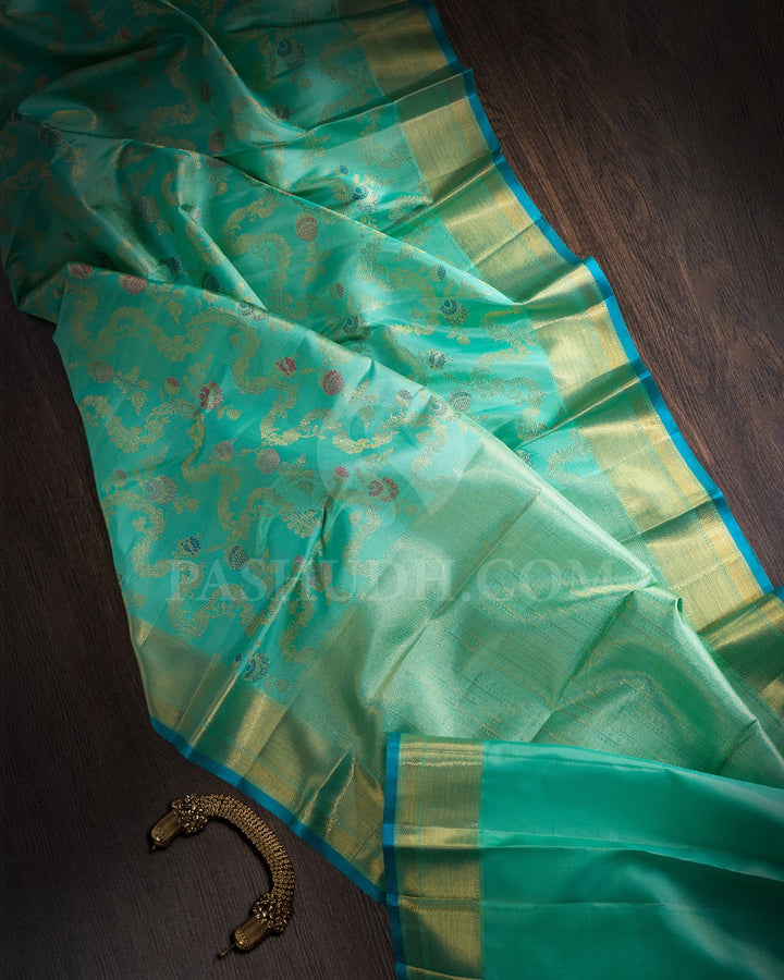 Sky Blue Kanjivaram Silk Saree-S1488(C)