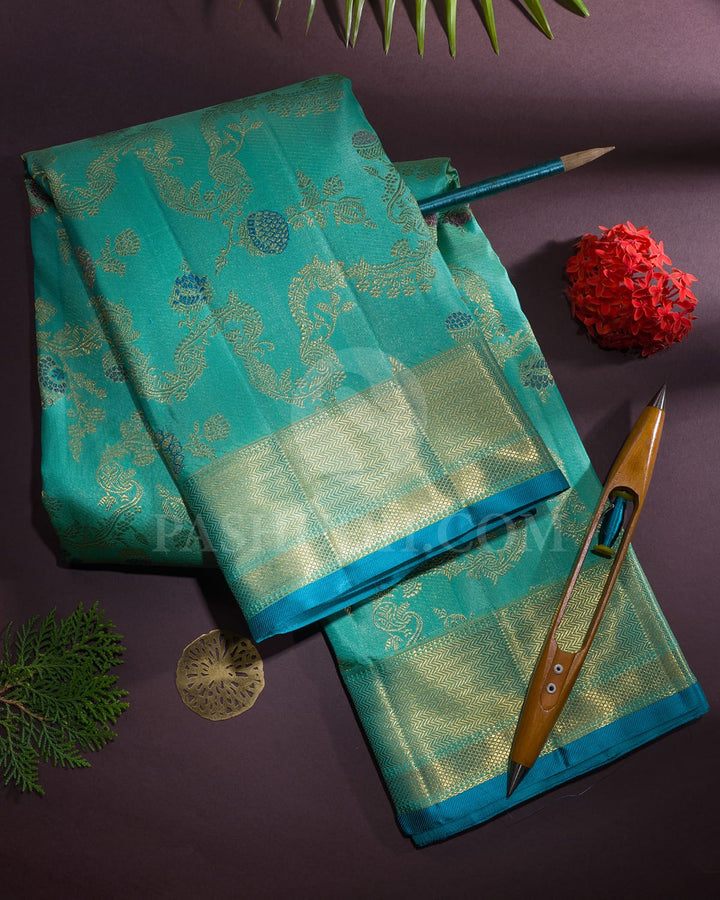 Sky Blue Kanjivaram Silk Saree-S1488(C)