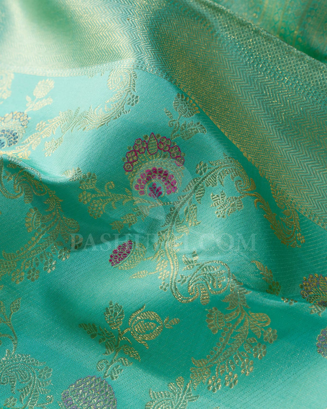 Sky Blue Kanjivaram Silk Saree-S1488(C)
