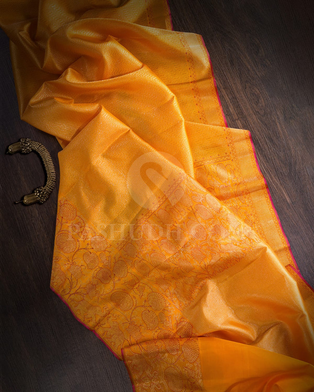 Orange Kanjivaram Silk Saree-S1559(C)