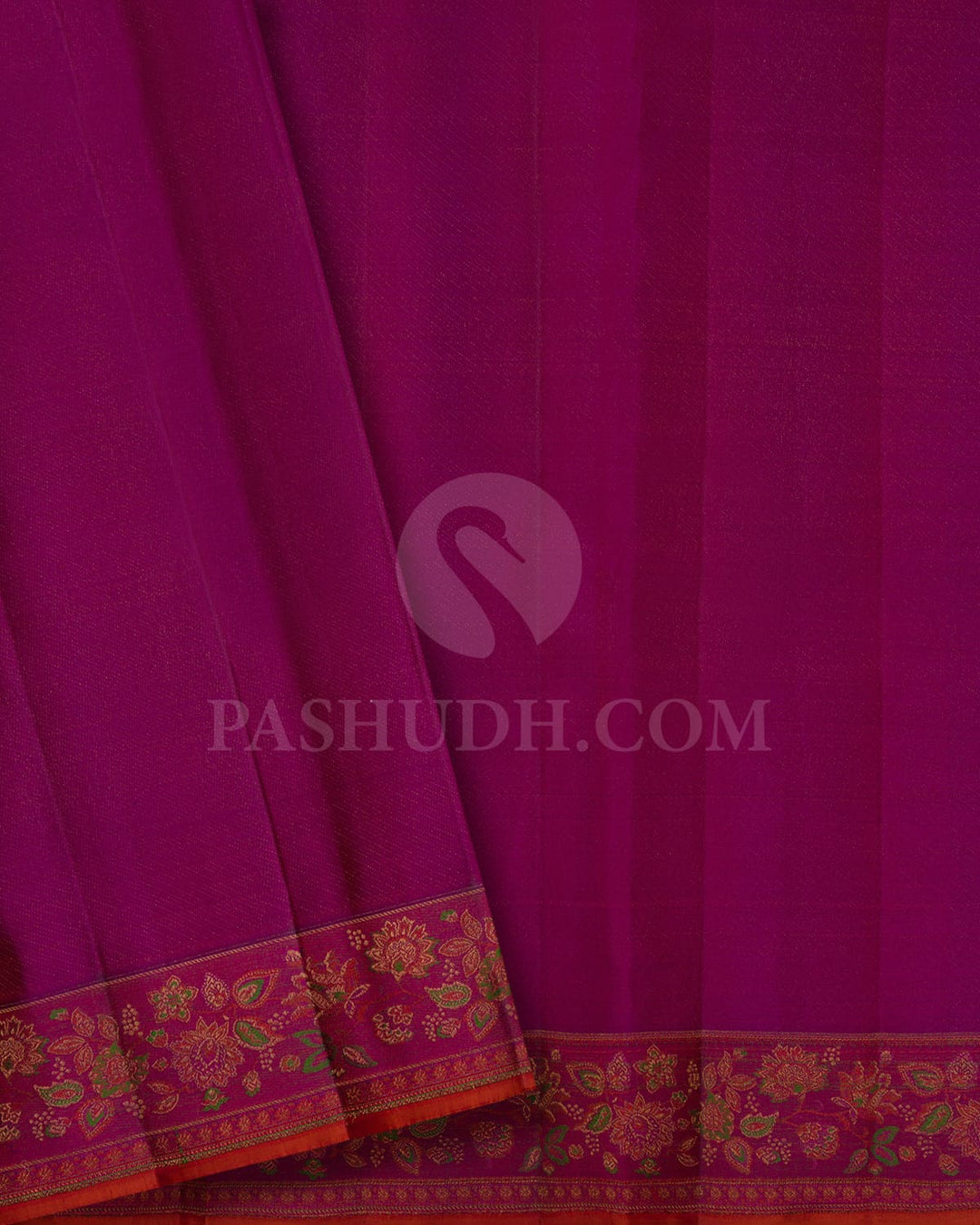 Red And Magenta Kanjivaram Silk Saree-DJ393(C)