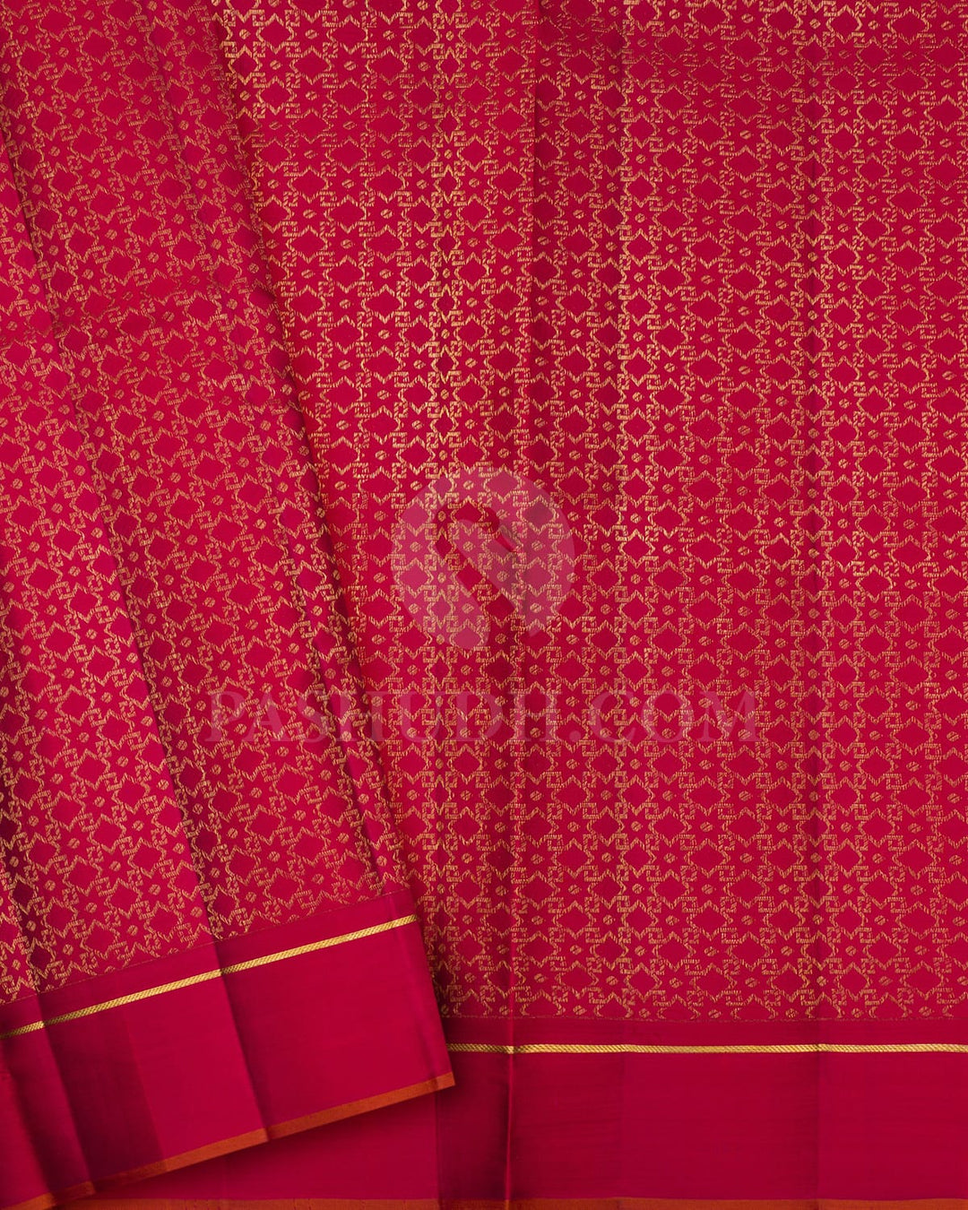 Reddish Pink Kanjivaram Silk Saree-DJ407(A)