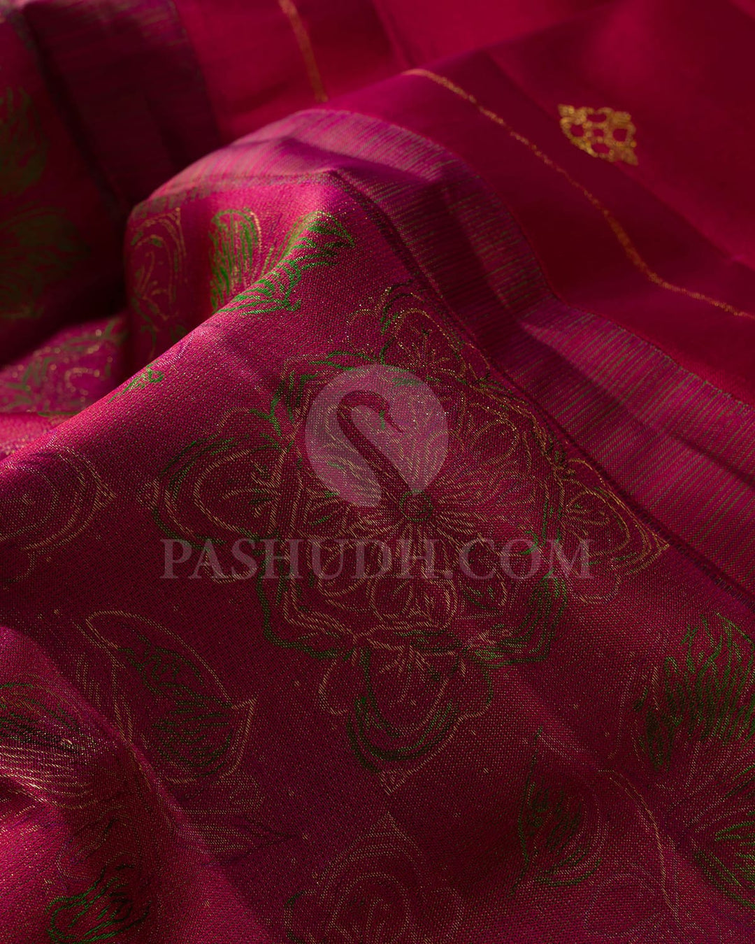Reddish Pink Kanjivaram Silk Saree-DJ407(A)