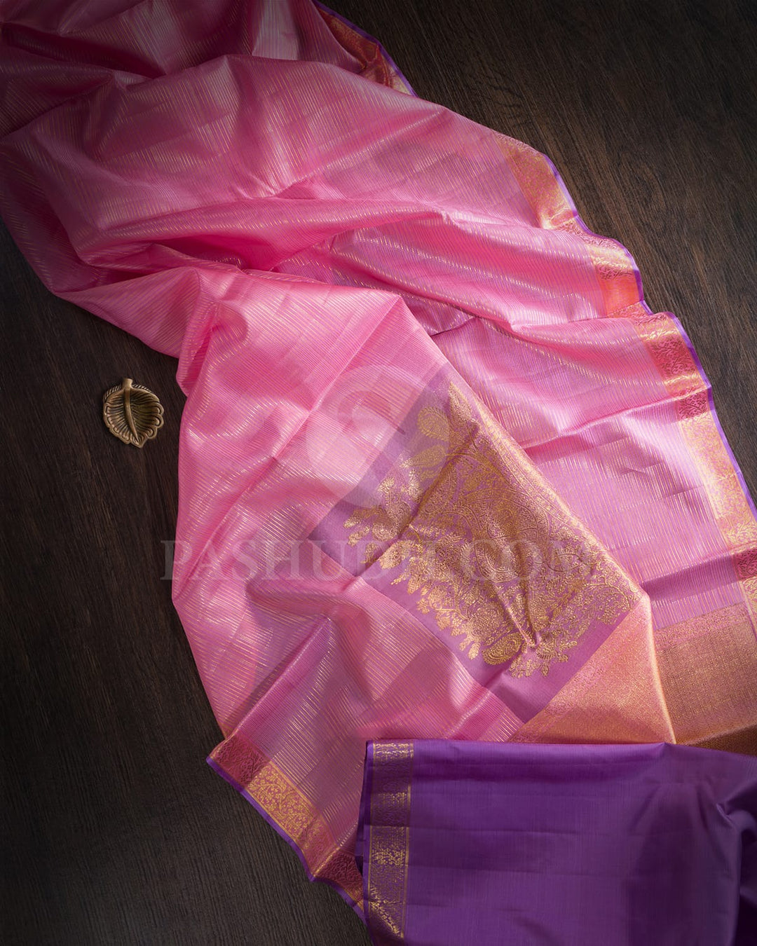 Baby Pink Kanjivaram Silk Saree-S1330(E)