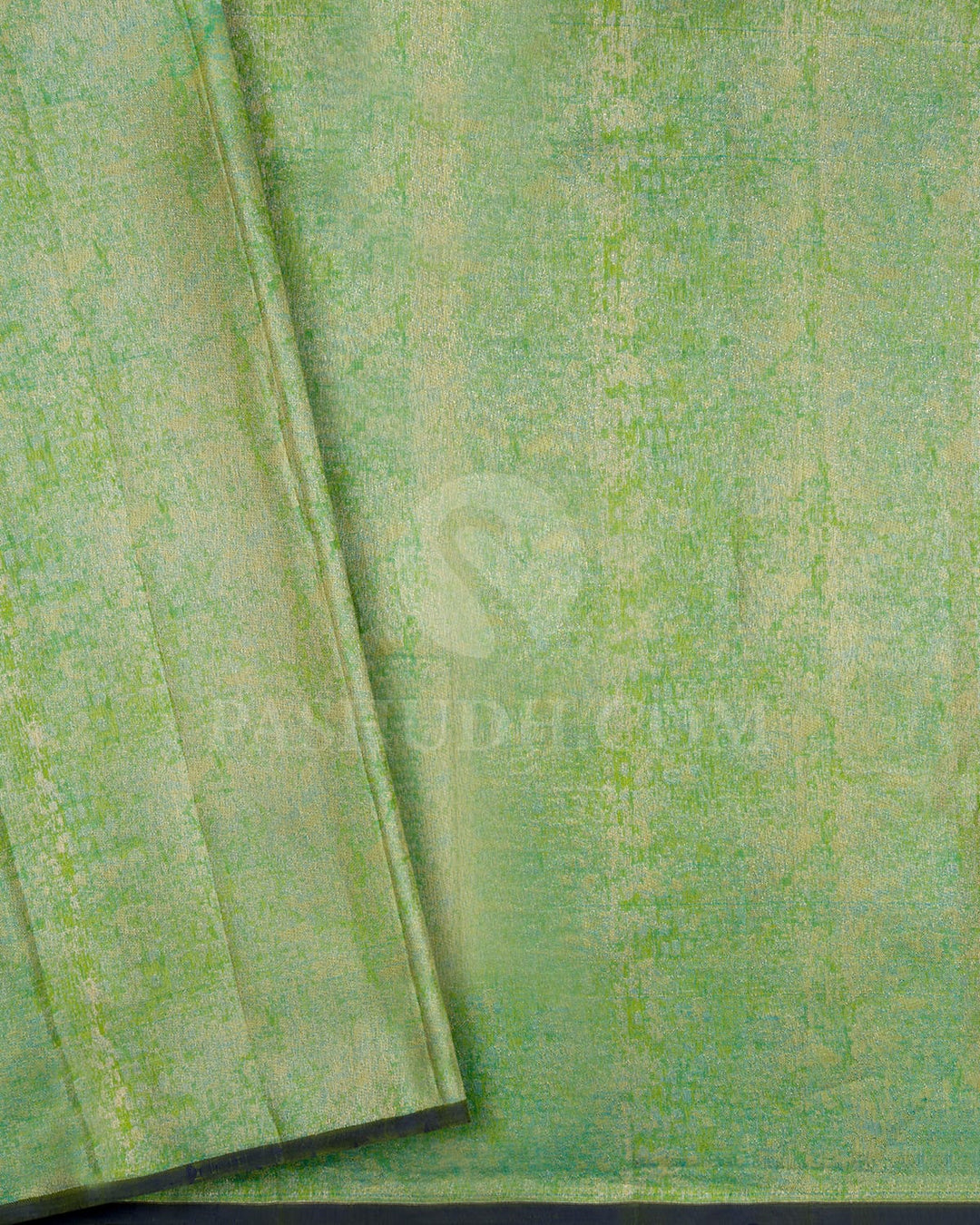 Royal Blue With Light Green Borderless Traditional Kanjivaram Silk Saree-DJ305(J)